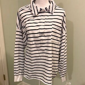 Aerie Striped Navy and White Tee